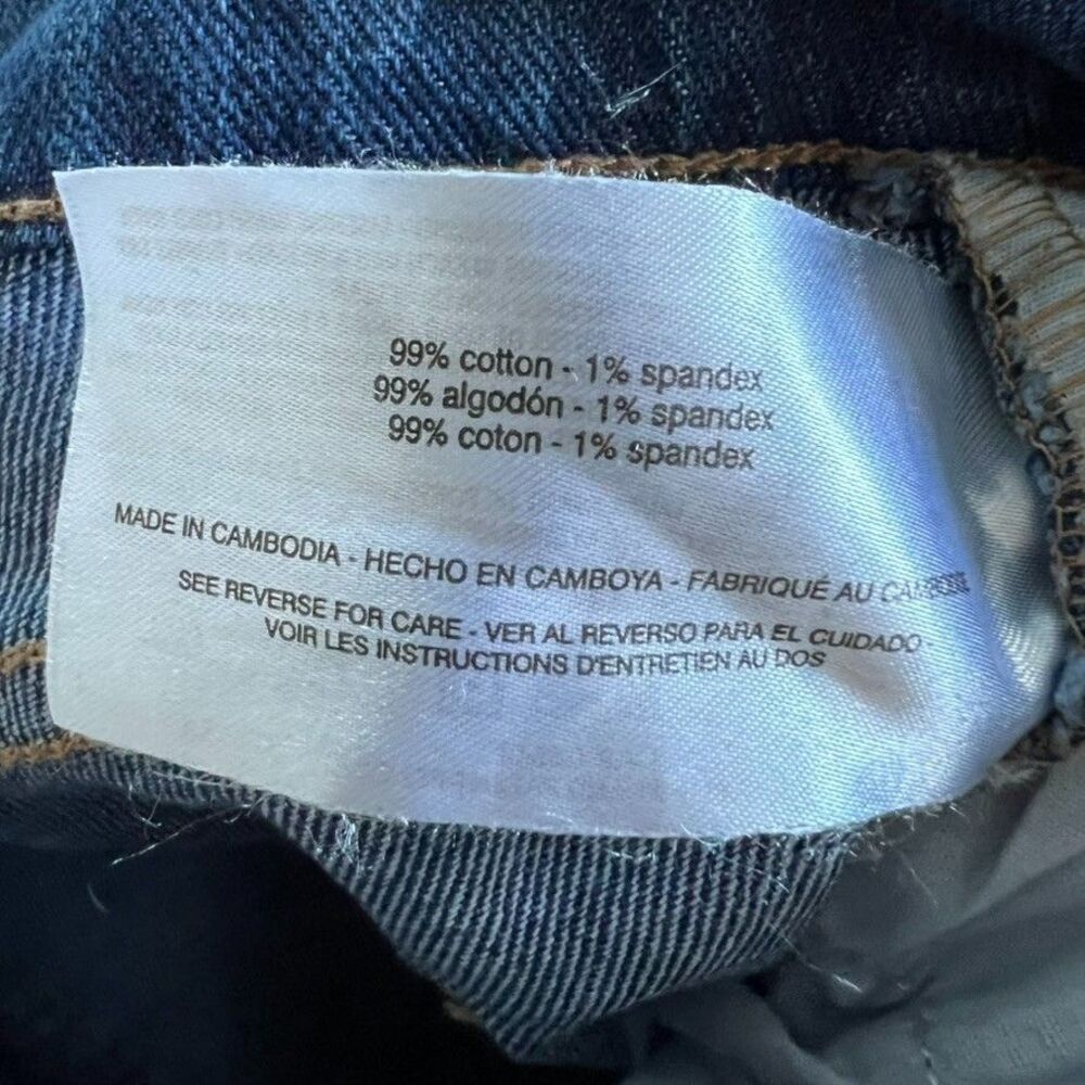 Gloria Vanderbilt High Rise Cuffed‎ Boyfriend Jeans Blue Denim Size 10 Cropped - Picture 12 of 16